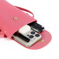 Op maat gemaakte premium slanke dames tas, stijlvolle geweven crossbody & telefoon tas, verstelbare schouderband voor iPhone, SAMSUNG, HUAWEI
