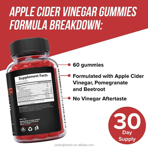 OEM/ODM Gommes ACV avec VIT B12 Mélange de poudre de perte de poids Gommes au vinaigre de cidre <span class=keywords><strong>Nutrition</strong></span> de soutien pour la digestion, la désintoxication et le nettoyage - Product Image 2