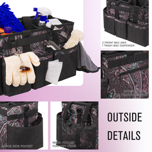 Bolsa de Almacenamiento Grande con Múltiples Bolsillos para Herramientas de Limpieza del Hogar, Organizador de Productos de Limpieza - Product Image 3