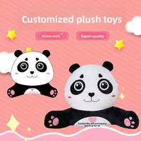 Peluche personnalisée OEM ultra douce avec rembourrage en coton PP, jouets mascotte animaux en gros, emballage boîte cadeau