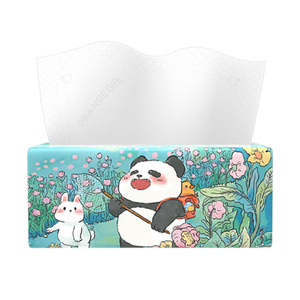 <b>Orange</b> Girl Facial Tissue 480 Sheets Size L Five Layer Virgin Wood Pulp Disposable Household <b>Paper</b> Towel - Product Image 1