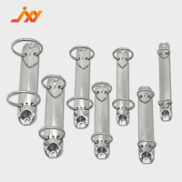 Clip Metálico de 2 Anillos para Carpetas de Hojas Sueltas, Clip de 2 Orificios en Forma de O, Clip de Encuadernación de Documentos A7, Clip de Papelería para Oficina