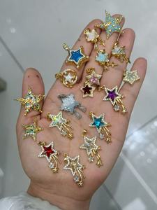 Colgante de Sol Radiante de Circonita Cúbica de Alta Gama, Chapado en Oro, Estilo Solar, para la Creación de Collares de Moda DIY - Product Image 6