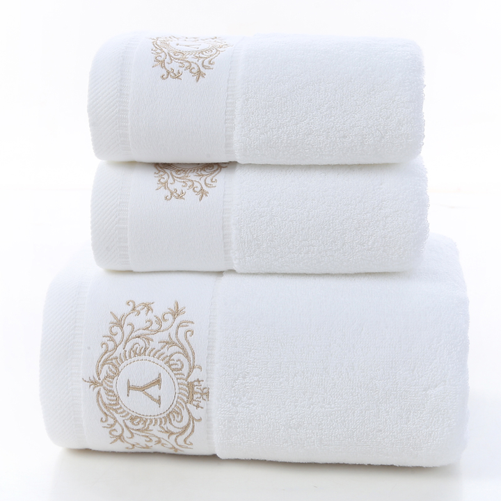 100% Genuine Turkish Cotton White Comfortable Luxury Hotel Bath Set ...