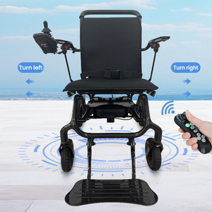 Fauteuil roulant électrique intelligent tout-terrain KSM-607, léger, pliable, avec commande par joystick, motorisé, en fibre de carbone - Product Image 3