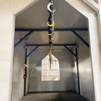 Ligne de production de poudre industrielle à commande PLC pour la fabrication des métaux, incluant un blaster à billes, un four de séchage, un convoyeur à chaîne et une pompe