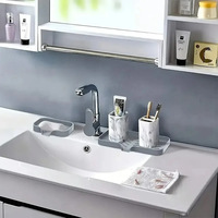 Plaque de rangement pour évier de cuisine Plateau de rangement pour évier de salle de bain Organisateur d'évier de cuisine en silicone essentiel