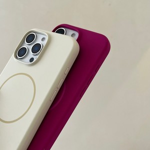 เคสโทรศัพท์ซิลิโคนเหลวแม่เหล็กสำหรับ iPhone 12 13 14 15 16 17 18 Pro Max รองรับการชาร์จไร้สาย ป้องกันแรงกระแทก  วัสดุซิลิโคนนิ่ม - Product Image 5