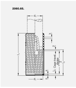 Jaula de Rodamientos de Bolas de Aluminio de Precisión con Ranura para Anillo de Retención para Aplicaciones de Matrices de Troquelado - Product Image 2