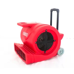 Floor dryer blower fan machine in bathroom drying wet floor Stock Photo