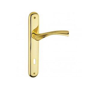 Venta al por mayor de fábrica, cerradura de puerta de mortaja de aleación de aluminio, llave de desbloqueo, manija de palanca de puerta en placa con respaldo de 50mm - Product Image 4