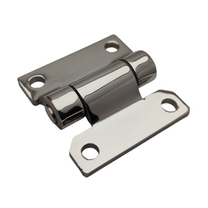 Charnière de meuble 60x60mm en acier inoxydable à fermeture amortie pour montage en surface, quincaillerie de cuisine - Product Image 1