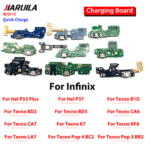อะไหล่โทรศัพท์มือถือที่ชาร์จ FLEX สำหรับ infinix itel P33 PLUS P37 <span class=keywords><strong>tecno</strong></span> B1G BD2 BD3 CA6 CA7บอร์ดชาร์จ USB พอร์ต Flex - Product Image 4