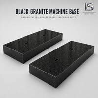 Bloc de base rectangulaire en granit épais pour fondation de machine de précision