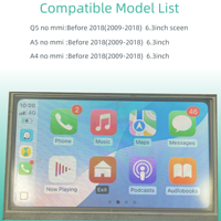 Interface de décodeur sans fil Carplay Q5L avec kit de rénovation Android Carplay pour Audi Q5 A5 A4 no mmi Carplay Module Android