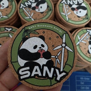 Juego de Posavasos de Corcho de Madera con Logotipo Personalizado al por Mayor, Ecológico, Absorbente, Impresión UV, Regalo Corporativo Personalizado, Promocional - Product Image 3