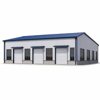 Bâtiment en structure d'acier préfabriquée, entrepôt industriel préfabriqué, atelier