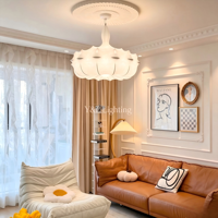 Lampe suspendue en forme de fleur à pétales multicouches, lampe suspendue artistique florale pour salle à manger, chambre à coucher, salon, décoration de la maison