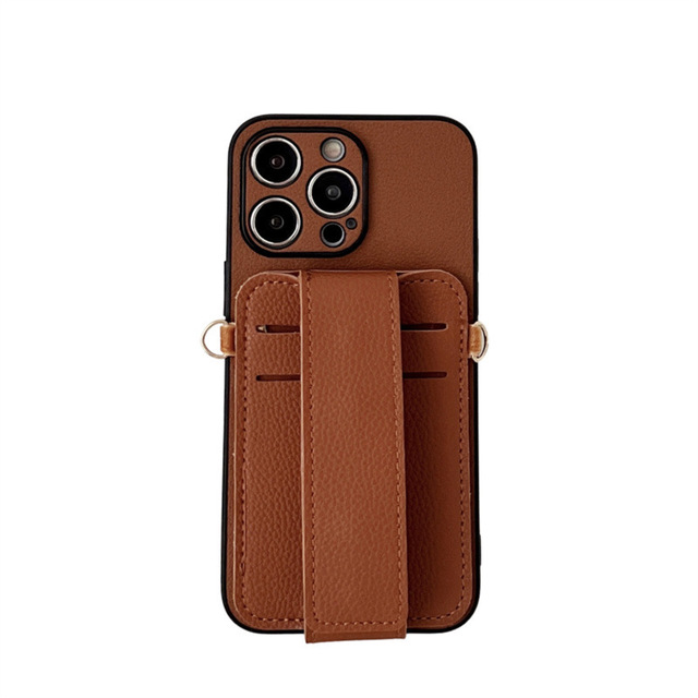 Card Holder Wallet Wrist Strap Phone Case for iPhone 14 Pro Max 12 15 16 17 Crossbody Lanyard Protective Cover