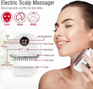 Saç büyüme ve cilt sıkma saç <span class=keywords><strong>Scratcher</strong></span> için su geçirmez elektrikli baş masaj aleti tarak aracı Gua Sha - Product Image 3