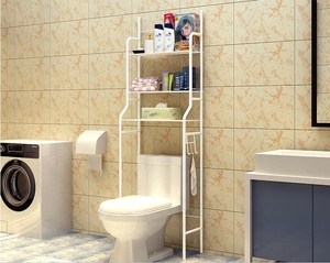 3-Tier Bathroom Storage <strong>Shelf</strong> Over Toilet Space Saver, Freestanding <strong>Shelves</strong> for <strong>Bath</strong> Essentials, Planters, Books, Etc - Product Image 3