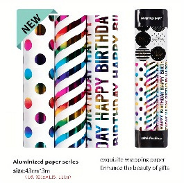 <b>Rainbow</b> Gold Foil Gift <b>Wrapping</b> <b>Paper</b> Large Size Decorative <b>Paper</b> For Valentine Cross Border Sale - Product Image 3