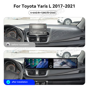 Radio Multimedia para Auto Baoshang con Pantalla Táctil Dual de 12.3'' y Android 13 para Toyota <span class=keywords><strong>Yaris</strong></span> L 2017-2021, con DVD, GPS, Navegación y <span class=keywords><strong>Carplay</strong></span> - Product Image 2