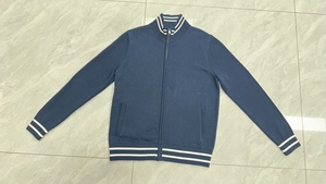 Cárdigan <span class=keywords><strong>Azul</strong></span> <span class=keywords><strong>Marino</strong></span> con Cierre Completo para <span class=keywords><strong>Hombre</strong></span>, Estilo Vintage de Primavera, Chaqueta Deportiva de Punto con Cuello Alto en Algodón/Acrílico - Product Image 5