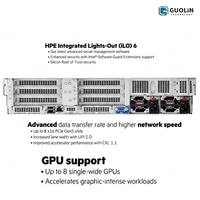 Serveur en rack haute performance HPE ProLiant DL380 Gen11 2U, processeur Intel Xeon Gold 6430, 64 Go de RAM DDR5, prise en charge des GPU, serveur en rack pour l'informatique de pointe (IA)