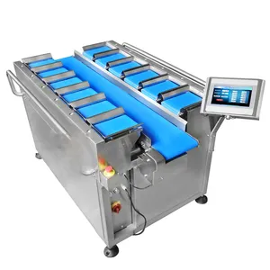 China Manufactured 12 Head Linear Combination Weigher For Pork Meat Fish Packing Machine Chicken Meat Multihead Weigher