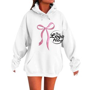 Tenues chandails polaire sweats femmes mode léger à manches longues pull avec poches Preppy graphique à capuche - Product Image 2