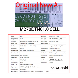 شاشة LCD TFT أصلية جديدة بالجملة مقاس 27 بوصة مع إضاءة خلفية LED للاستخدام التجاري M270DTN01.0 M270DTN01.1 M270DTN01.2 M270DTN01.5 - Product Image 2