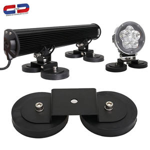 Aimant de pot à base ronde revêtu de caoutchouc blanc robuste de 66mm avec filetage de patron M6 - Product Image 4