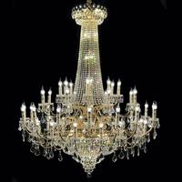 Lustre personnalisé pour mariage, villa, plafond haut, luxe, cristal Maria Theresa, pour salon