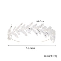 Nouveau Style dames fleur cheveux cerceau petite princesse anniversaire dîner feuille forme Zircon bandeau couronne