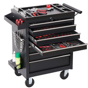 กล่องเก็บเครื่องมืออเนกประสงค์/ตู้เก็บเครื่องมือ/กล่องเครื่องมือแบบ<span class=keywords><strong>รถ</strong></span>เข็นสำหรับโรงรถพร้อมชุดเครื่องมือ - Product Image 1