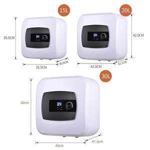 Chauffe-eau électrique classique 220V 1500W avec prise, 30L, boîtier en plastique, ELCB, durable pour voiture/camping-car/maison/hôtel - Product Image 3