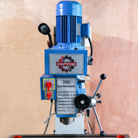 Machine de perçage et de fraisage automatique verticale légère HIPOW ZX50C, broche conique MT4, 220-415V