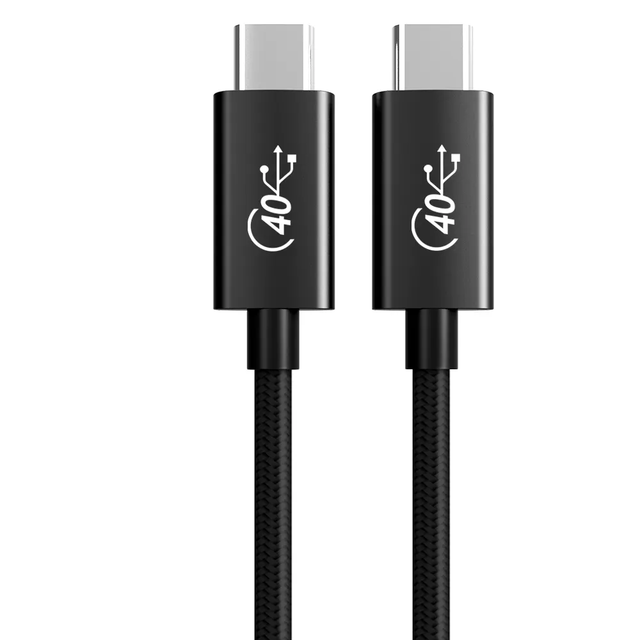 40Gbps 16 Wire Cores Coaxial Cable Nylon Braid PD100W Type c Cable 1m 2m Data Transfer Cable