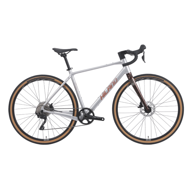 Aluminum Alloy Gravel Bike 10 Speed 700C for Unisex Adults-Hydraulic Disc Brakes Road & Street Use