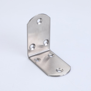 Support d'angle en acier inoxydable 201, connecteur d'angle en forme de L pour la fixation de meubles et de cloisons - Product Image 1