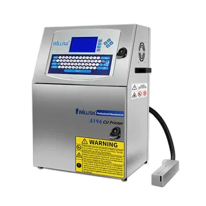 High Efficient Continuous Small Character Expire Date Bar Code Logo Online Cij Inkjet Printer Printing Machines