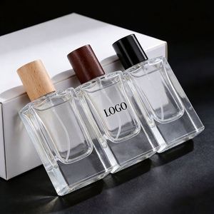 Botellas de Perfume Cuadradas de Vidrio Personalizadas de Alta Gama, Base Gruesa, Atomizadores Recargables con Pulverizador Fino - Product Image 3