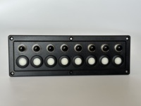 Panneau de commande tactile marin 8 gangues DC12-24V avec indicateur LED, boîtier de commande tactile fin pour voiture, bateau, caravane