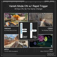 Clavier mécanique de jeu portable à 68 touches, 65 %, avec interrupteurs magnétiques à effet Hall, taux de polling 8K, à déclenchement rapide pour PC Gamer