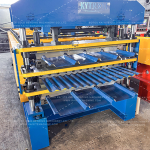 三層式冷間ロール成形機（金属屋根瓦、IBRシート、壁パネル用）-高効率屋根材 - Product Image 5