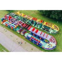 Parc de trampoline intérieur extérieur pour enfants grand parc commercial géant à louer parcours d'obstacles videur gonflable pour adultes avec souffleurs d'air
