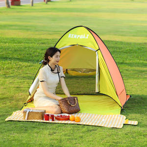 Tente de plage Kenquaz type extensible, une chambre, abri solaire, protection UV UPF 50+, pour 1-2 personnes, portable, installation facile - Product Image 5