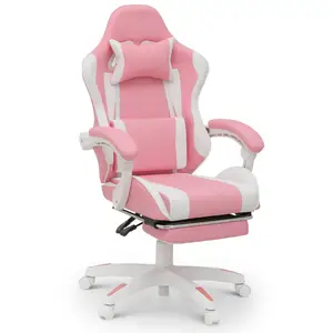 ALINUNU Werksverkauf Computer-Spielstuhl ergonomisch verstellbar Gamer-Stuhl mit Kopfstütze und Lendenleiste