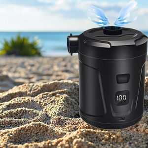 Bomba <span class=keywords><strong>de</strong></span> aire eléctrica con luz LED, inflador <span class=keywords><strong>de</strong></span> compresor <span class=keywords><strong>de</strong></span> aire inalámbrico portátil/bombas desinfladoras para cojines inflables, anillo <span class=keywords><strong>de</strong></span> natación para barcos - Product Image 1